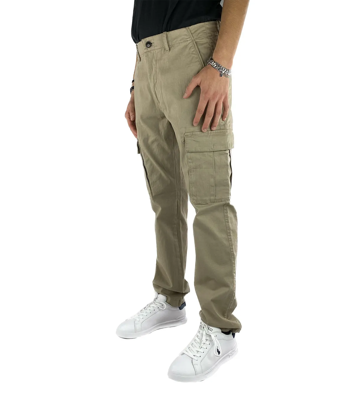 Pantaloni Cargo Uomo Borghese