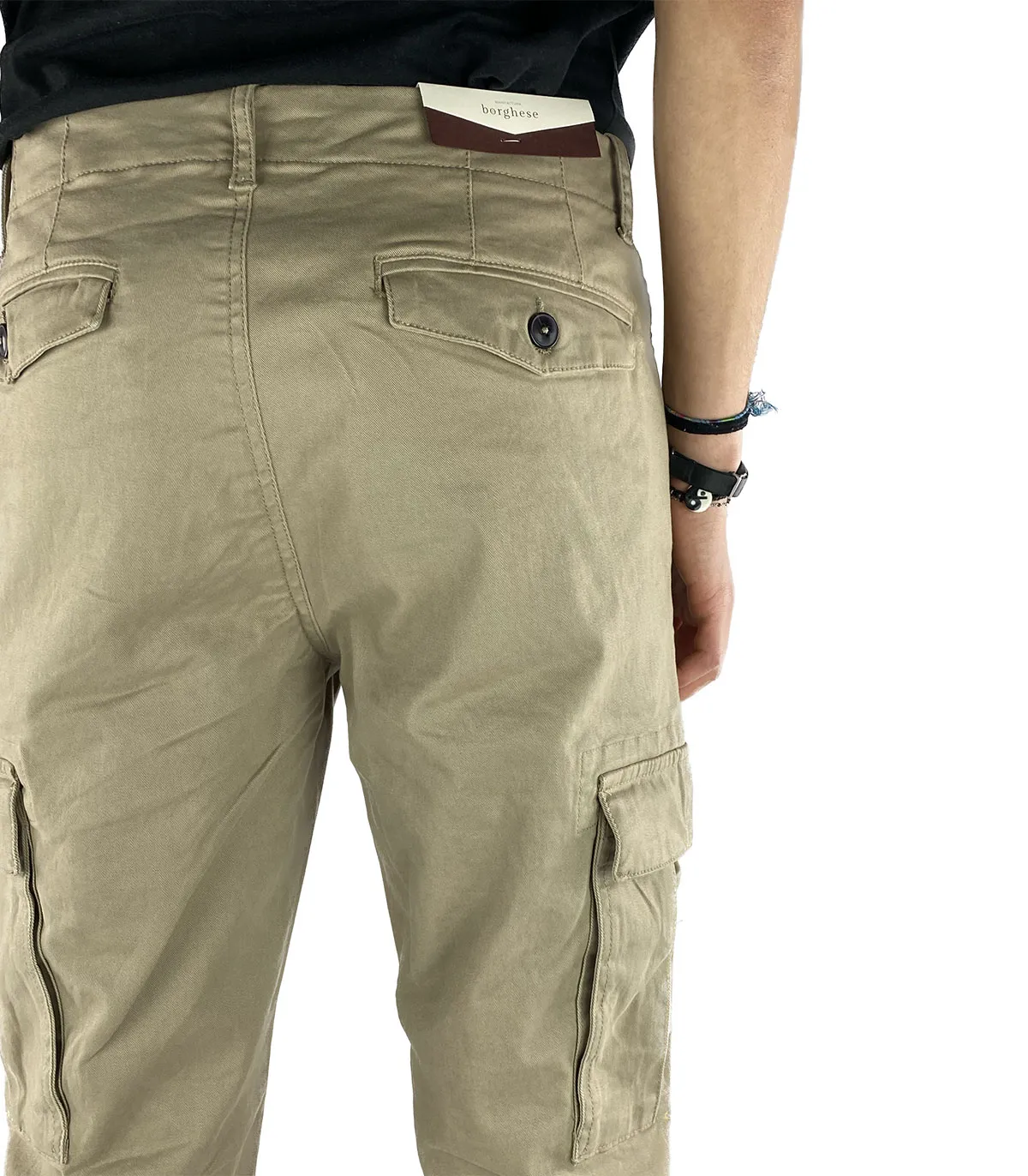 Pantaloni Cargo Uomo Borghese