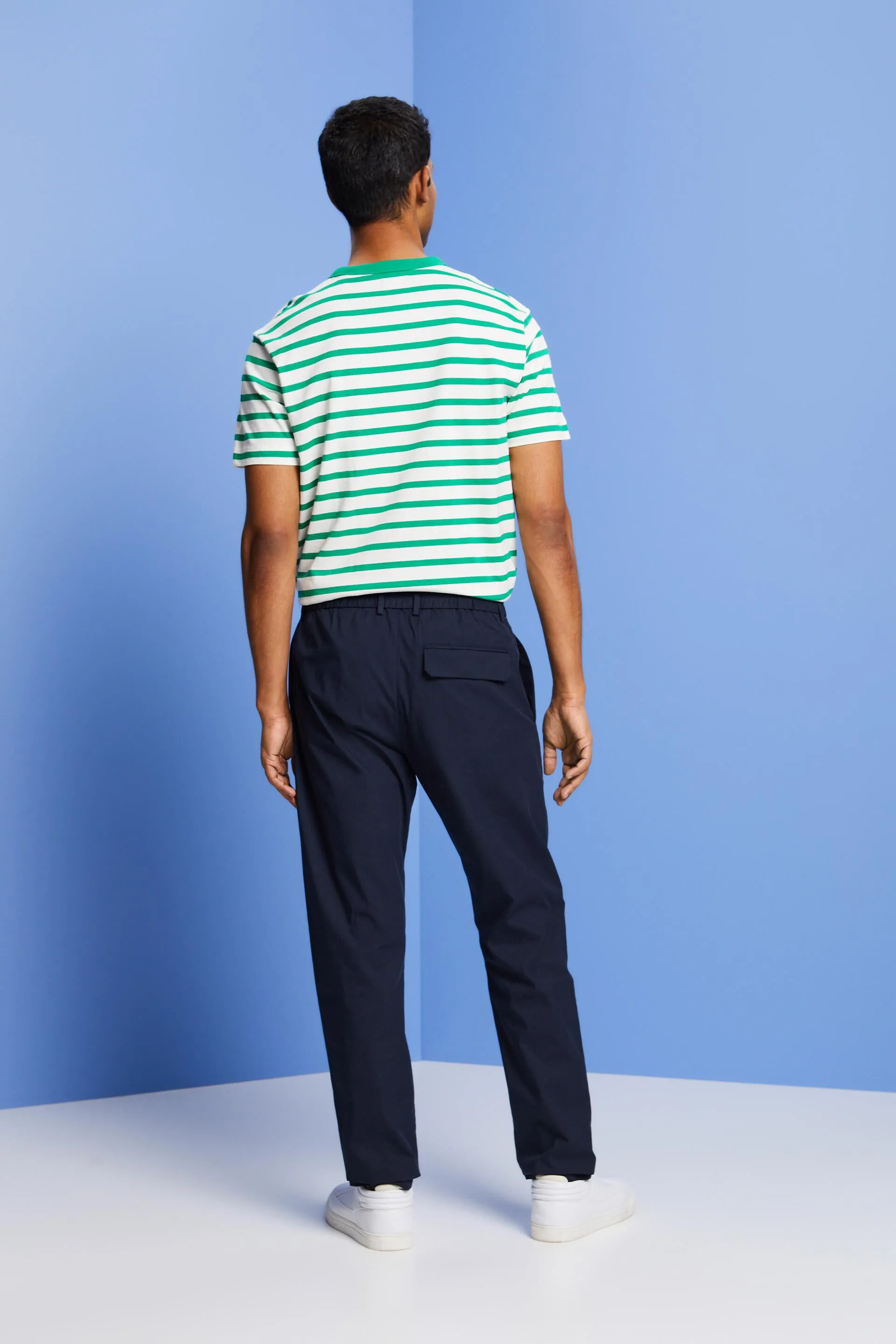 Pantaloni chino in popeline