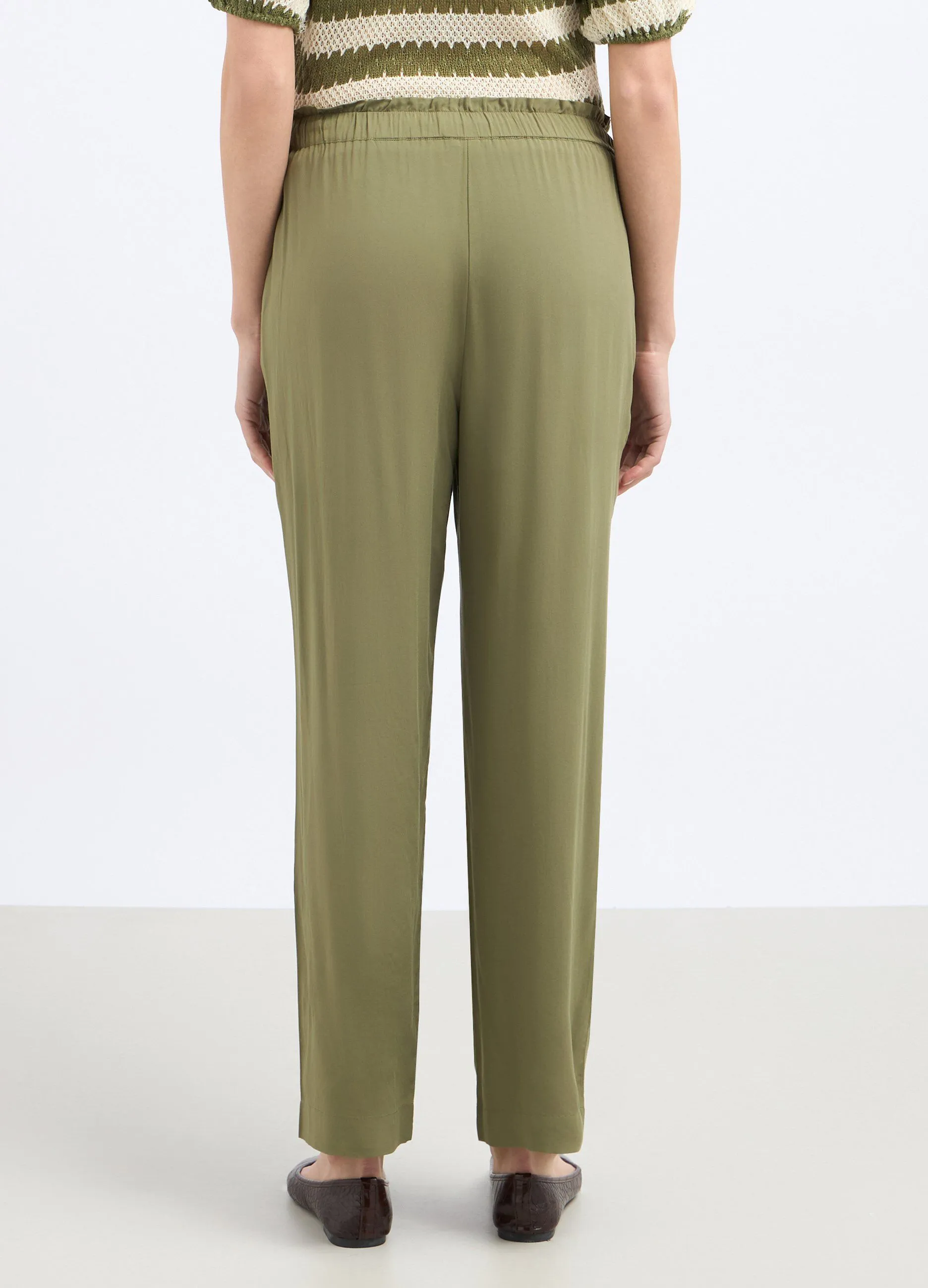 Pantaloni in pura viscosa donna