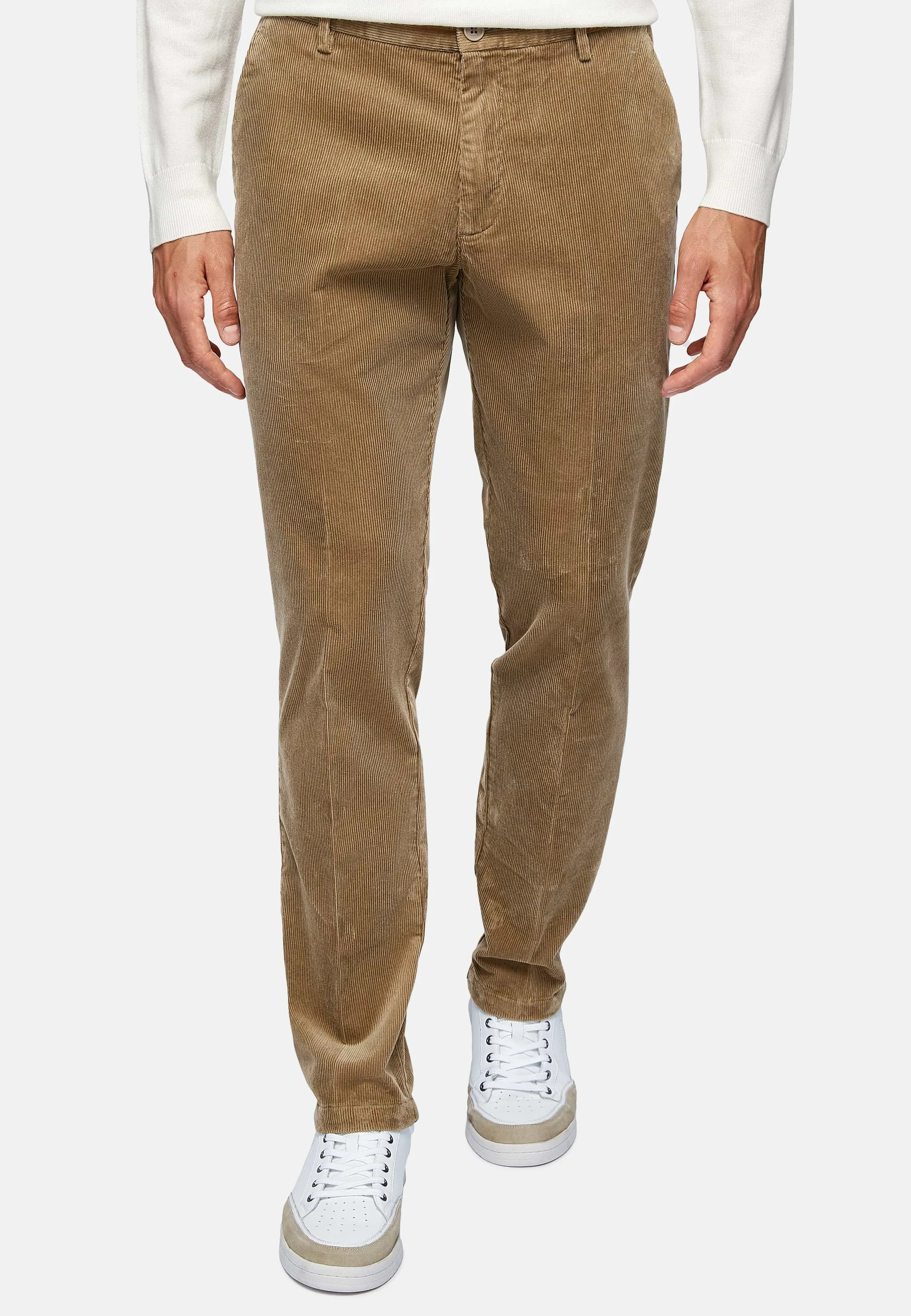 Pantaloni in Velluto Elasticizzato