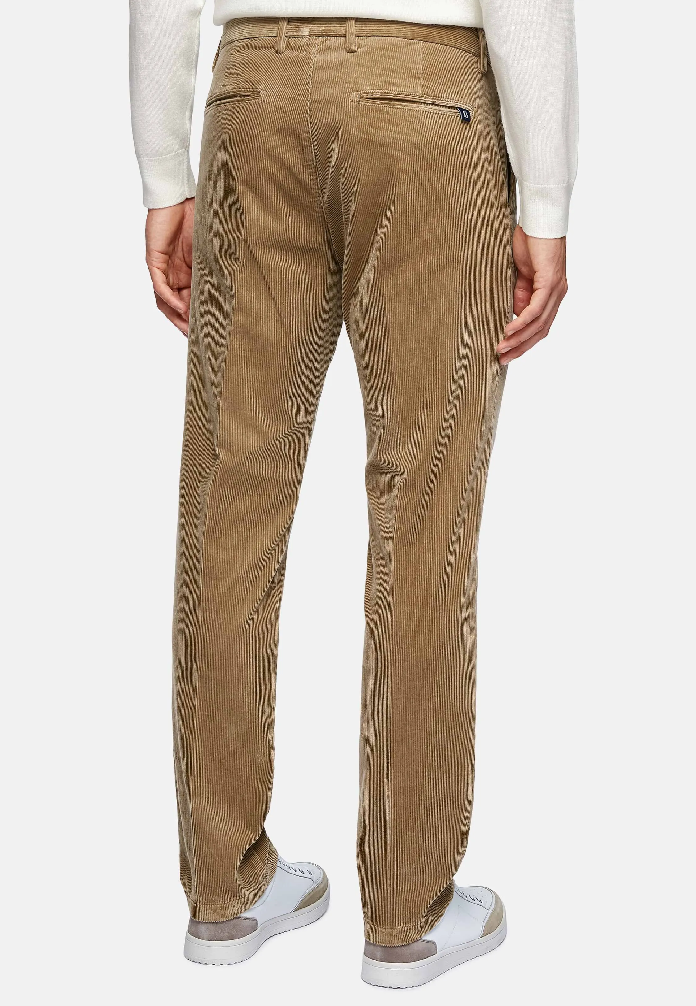 Pantaloni in Velluto Elasticizzato