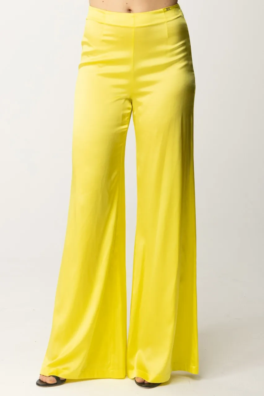 Pantaloni palazzo in crepe fluido CEDRO