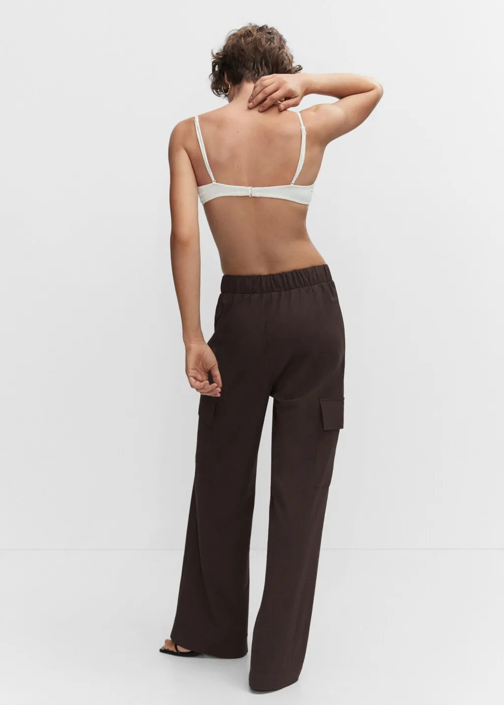 Pantaloni wideleg stile cargo