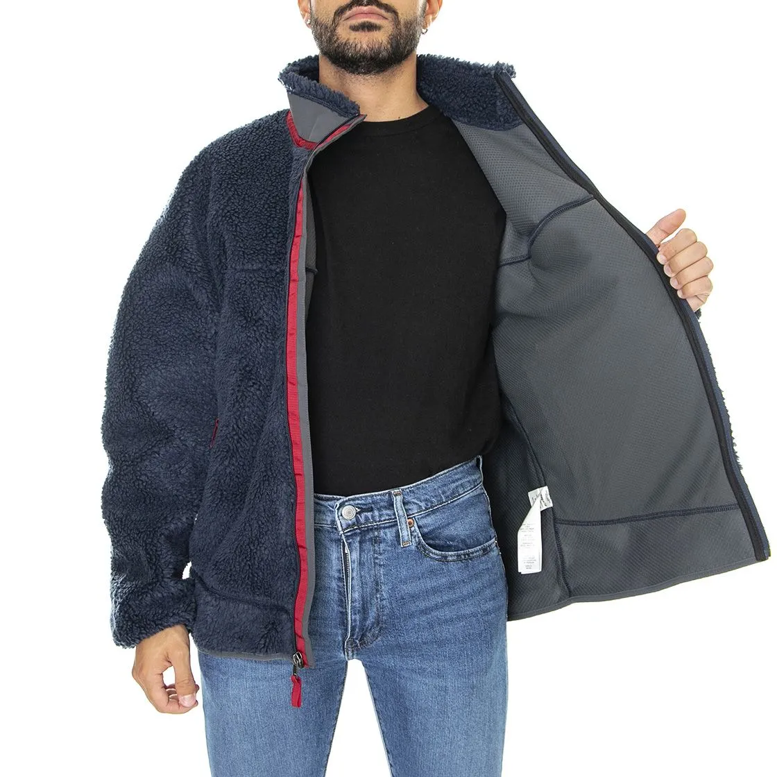 Patagonia M's Classic Retro-X Jacket New Navy w/Wax Red - Giacca Invernale Uomo Blu    