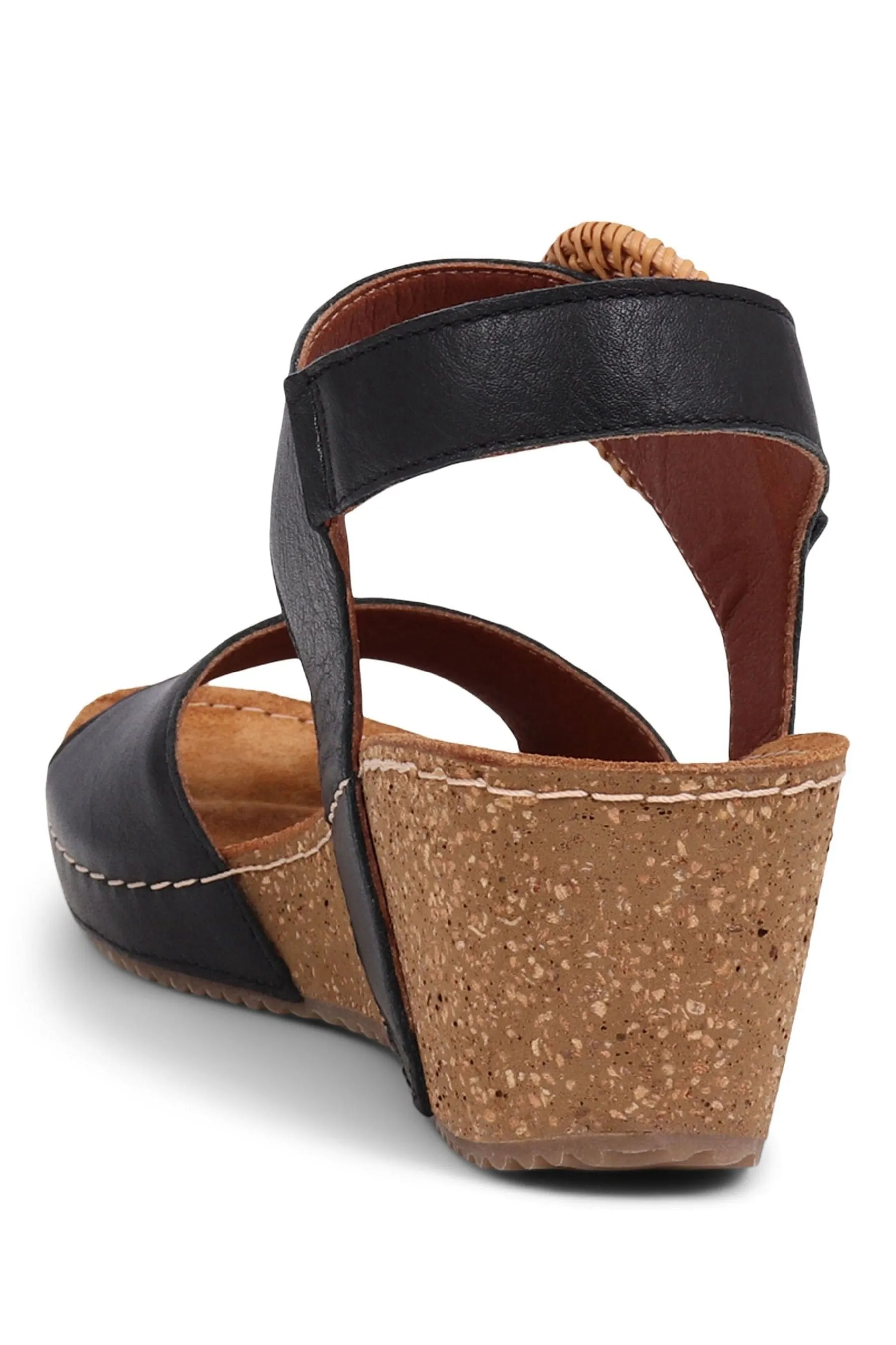 Pavers - Sandali in pelle con zeppa