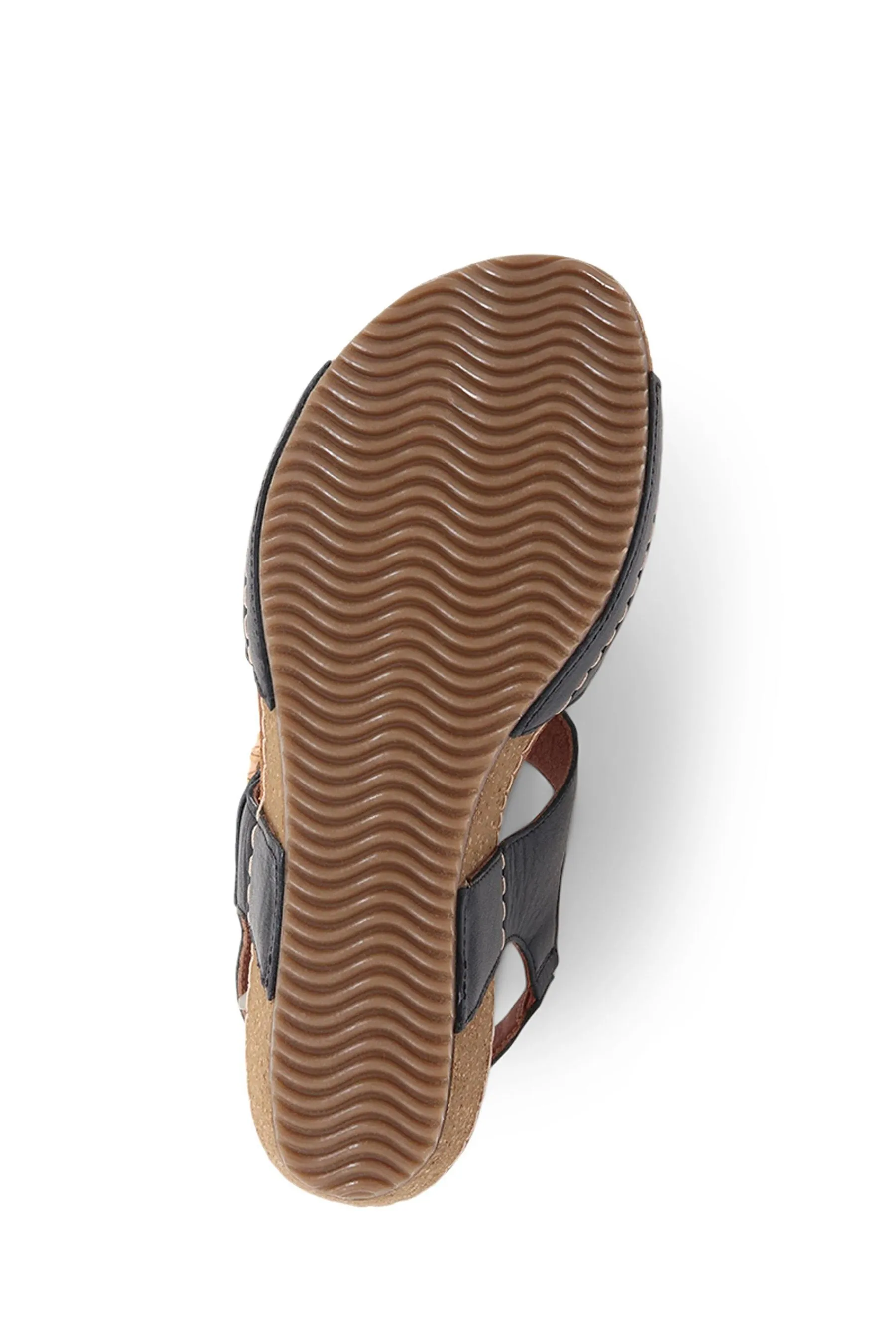 Pavers - Sandali in pelle con zeppa