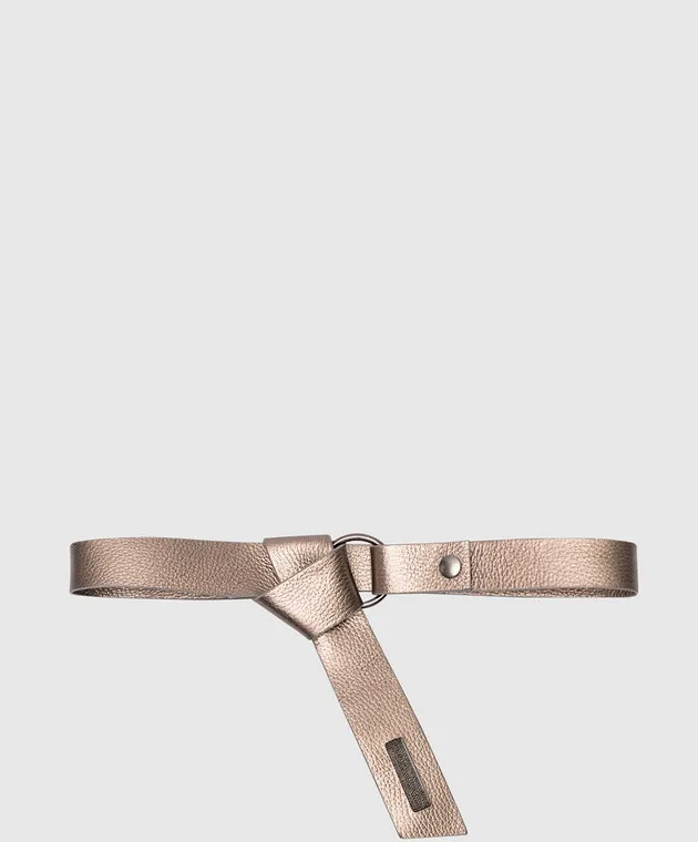Peserico Cintura in pelle argento S32540C009436