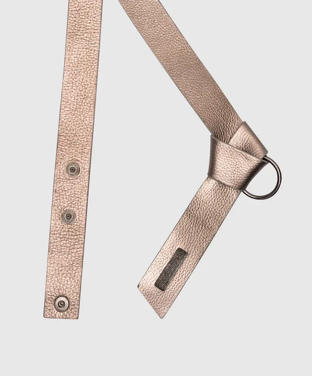 Peserico Cintura in pelle argento S32540C009436