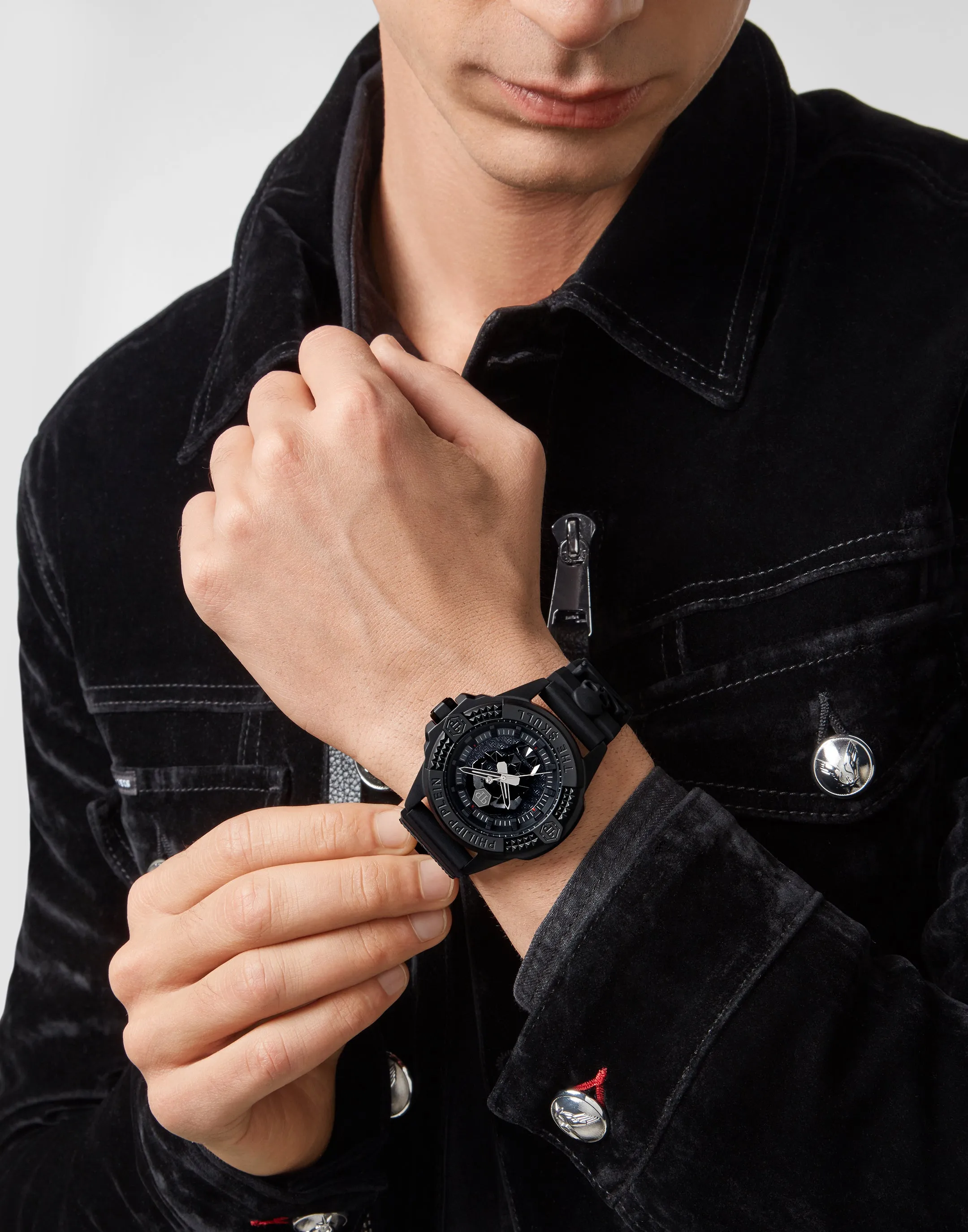 PHILIPP PLEIN THE $KULL TITAN BLACK PWAAA0721