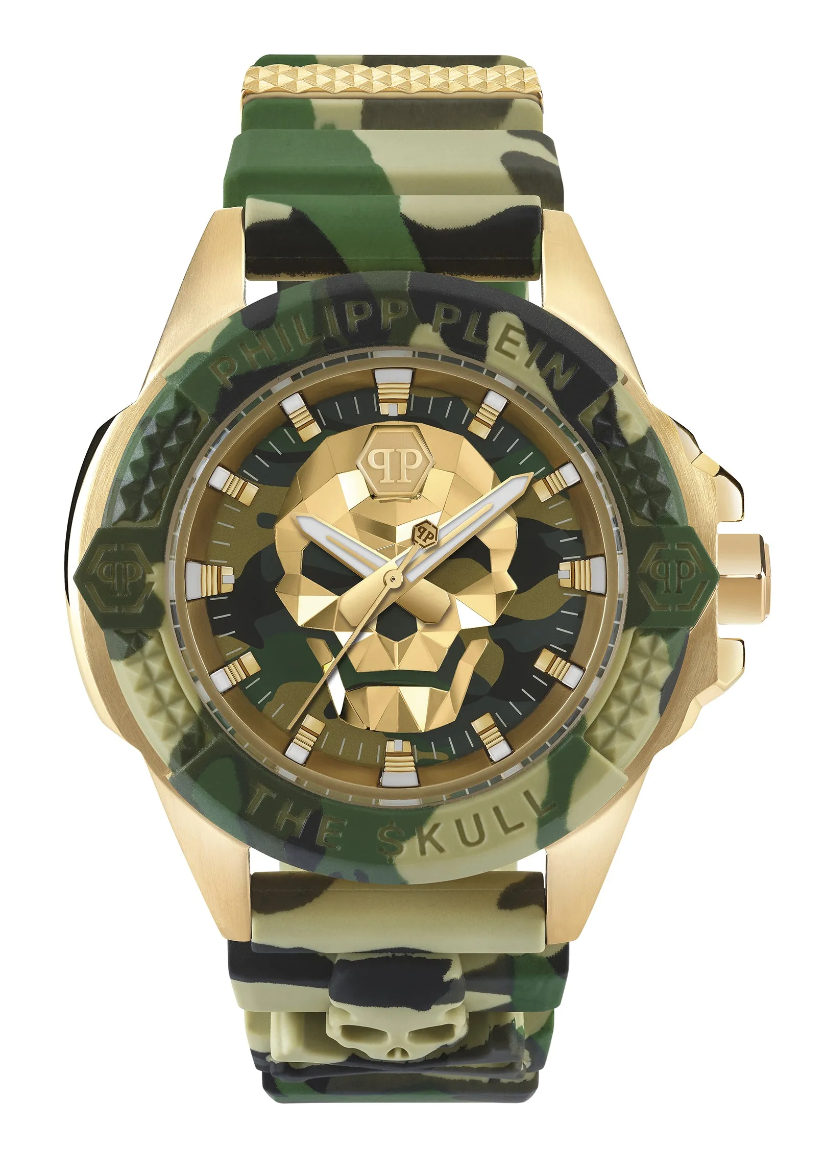 PHILIPP PLEIN THE $KULL TITAN CAMOUFLAGE GOLD PWAAA0921