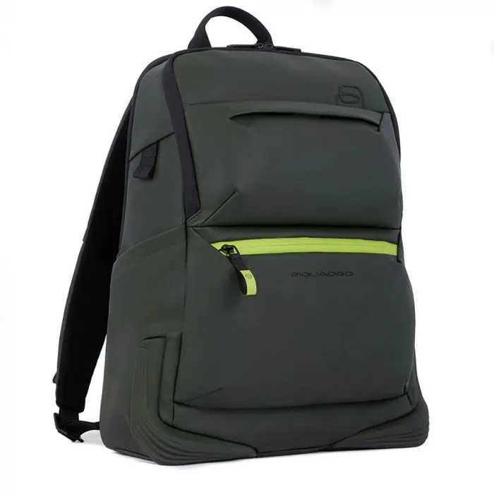 PIQUADRO  VERDE ZAINO PORTA PC