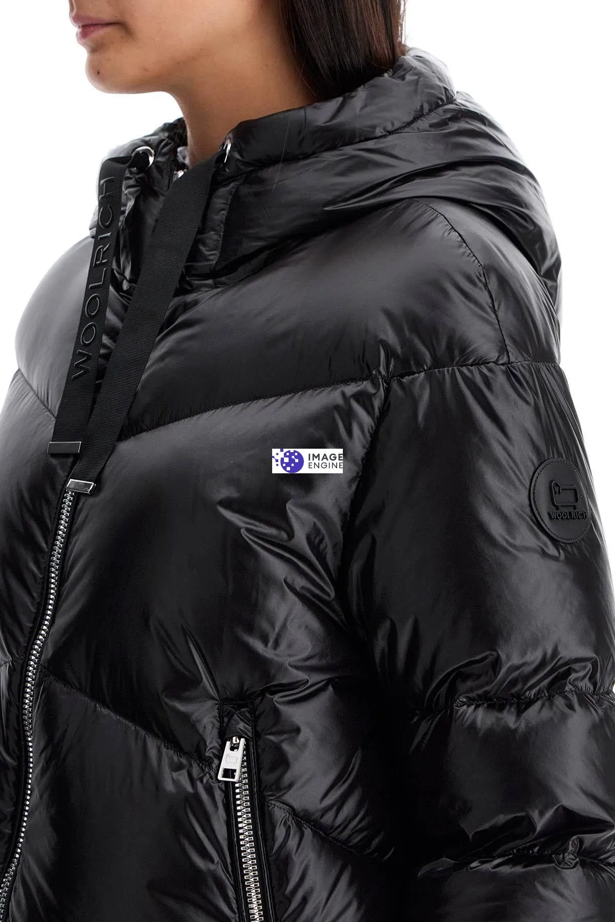 Piumino Aliquippa in nylon lucido