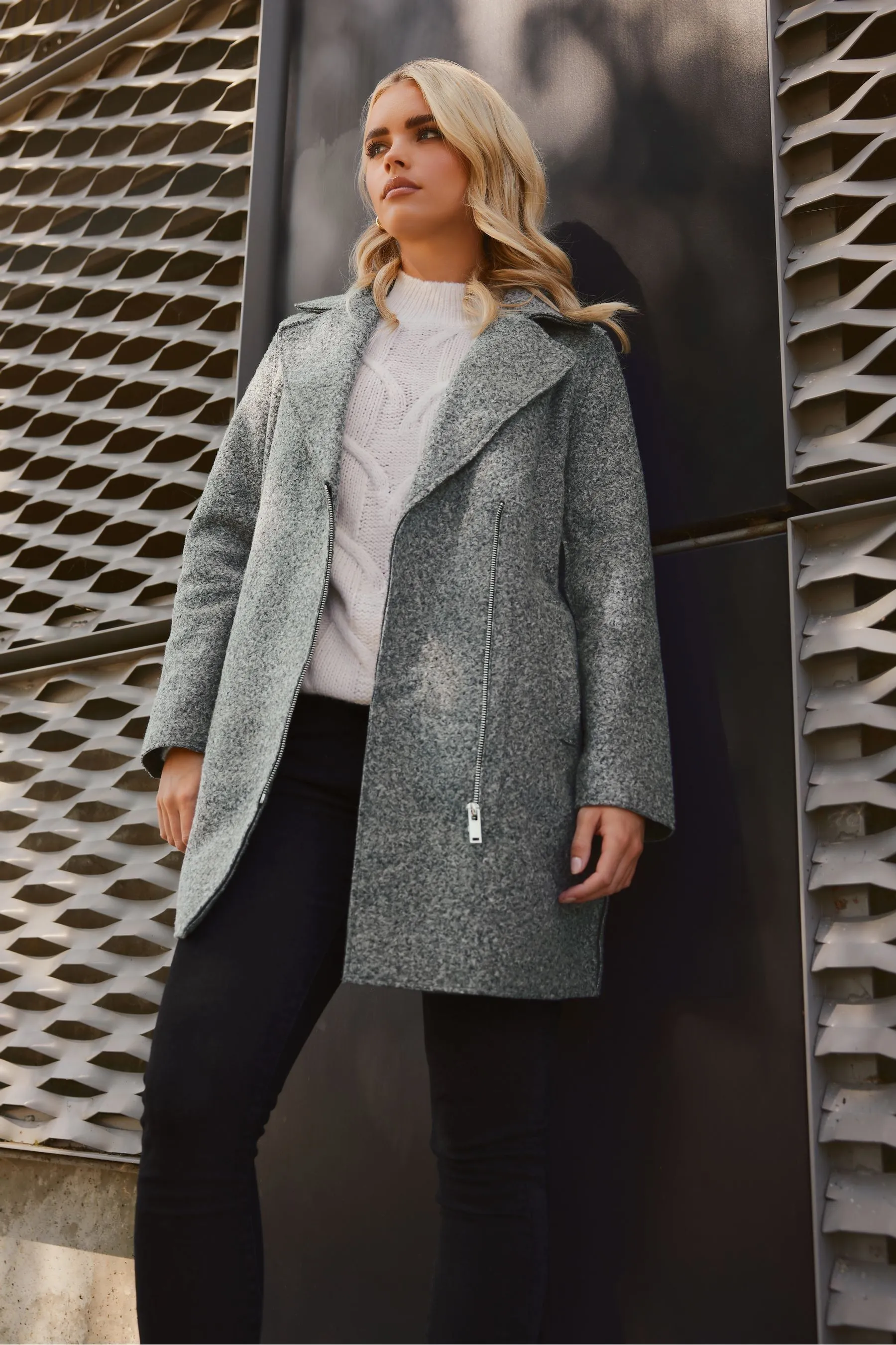 PixieGirl Petite - Cappotto stile motociclista