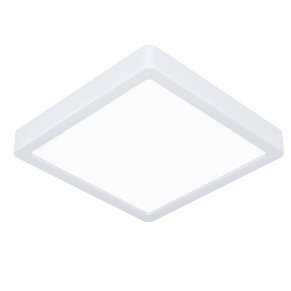 Plafoniera LED Fueva 6 1700 lm CCT 22x22 cm bianco