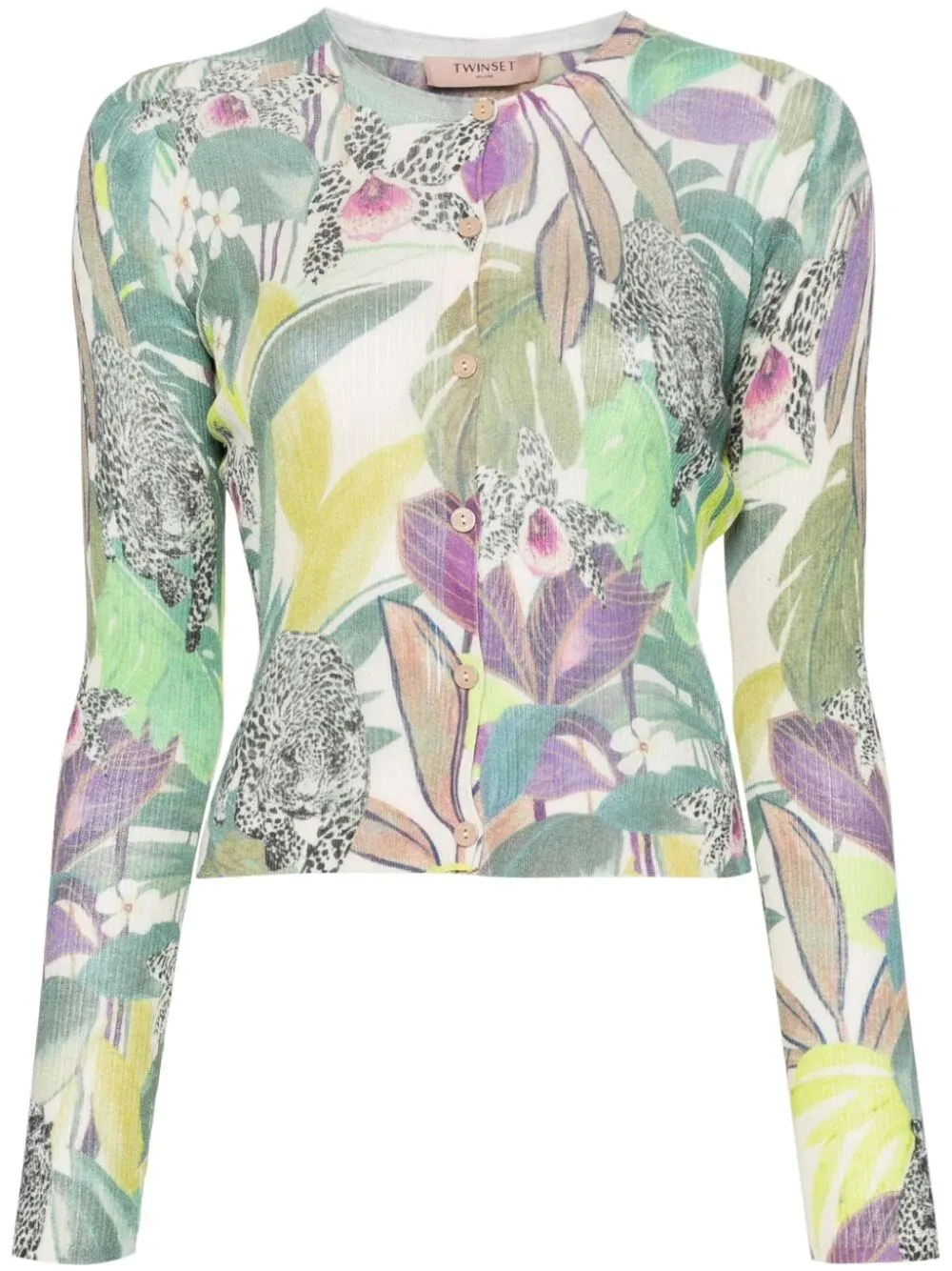 Print Micro Cardigan