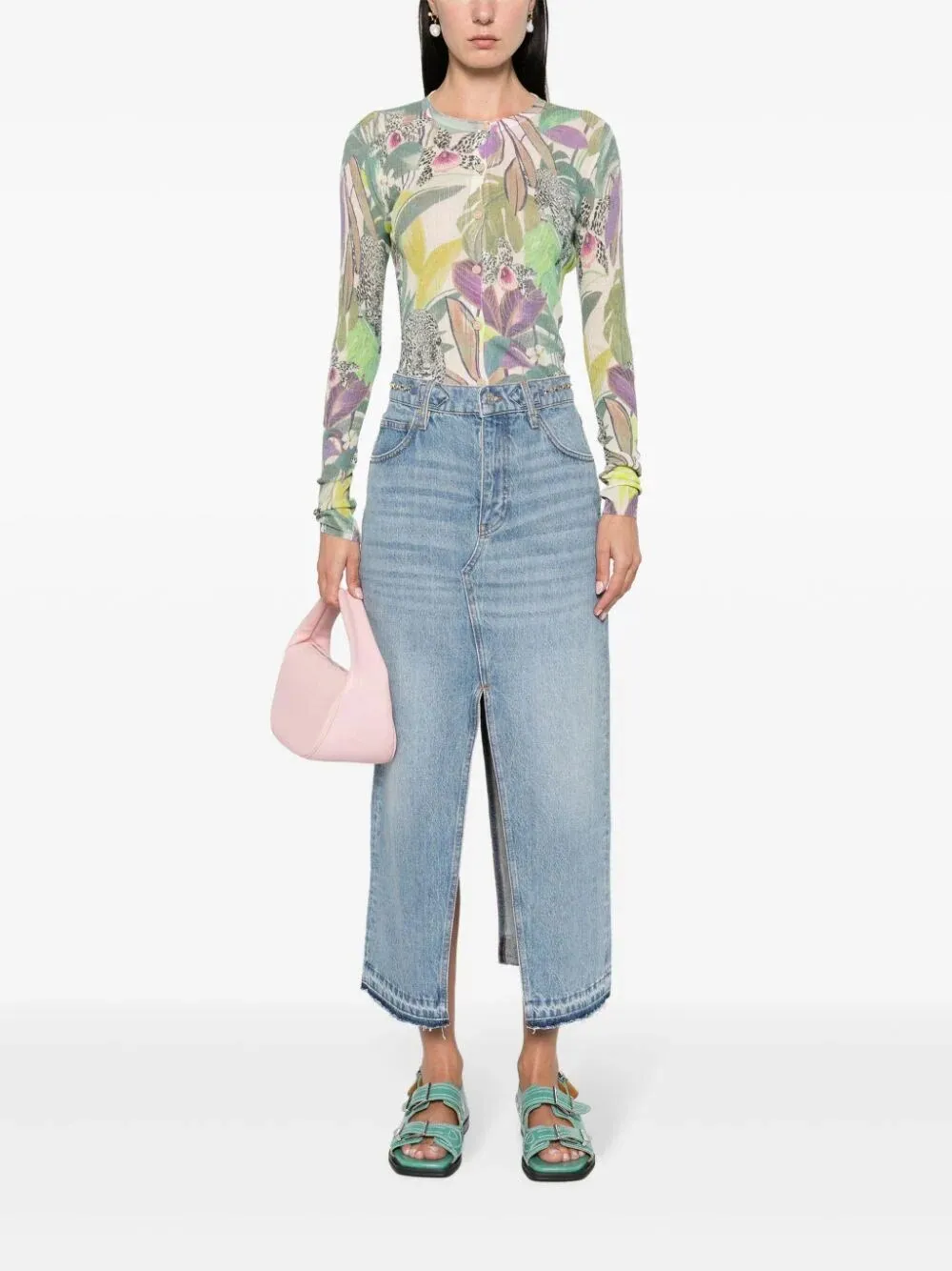 Print Micro Cardigan