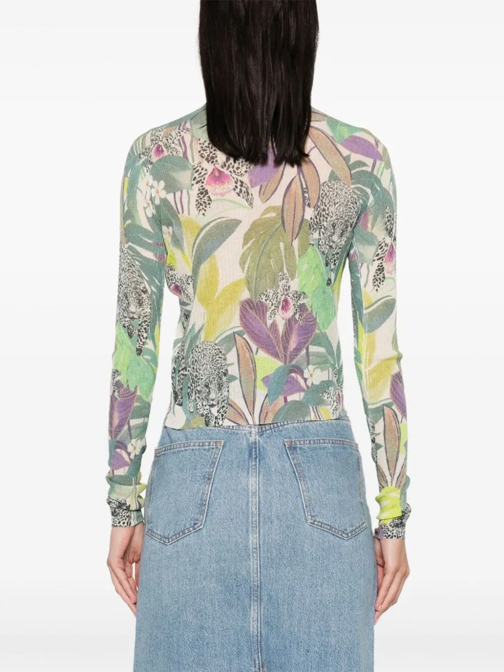 Print Micro Cardigan