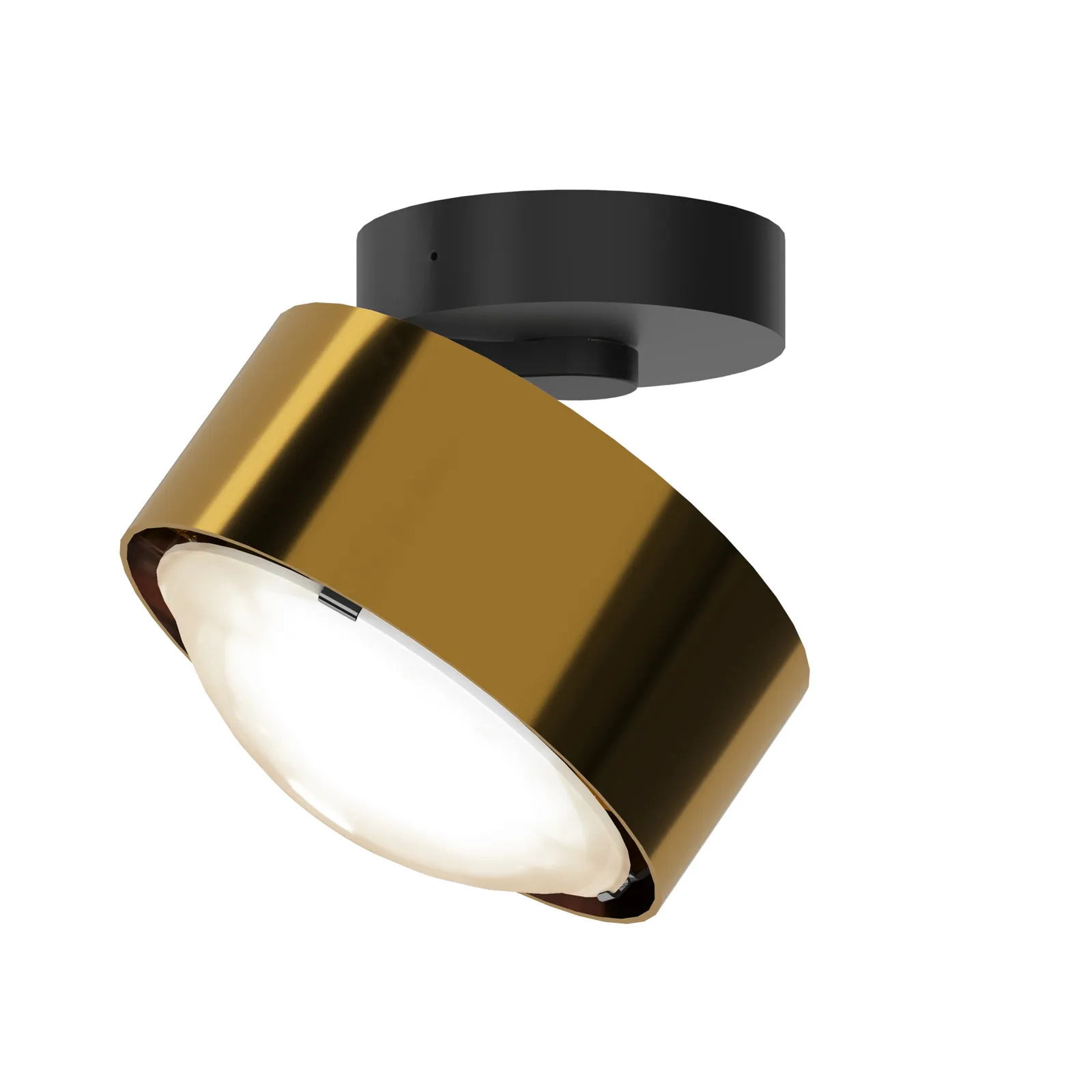 Puk! 120 Move spot LED lente satinata ottone/nero