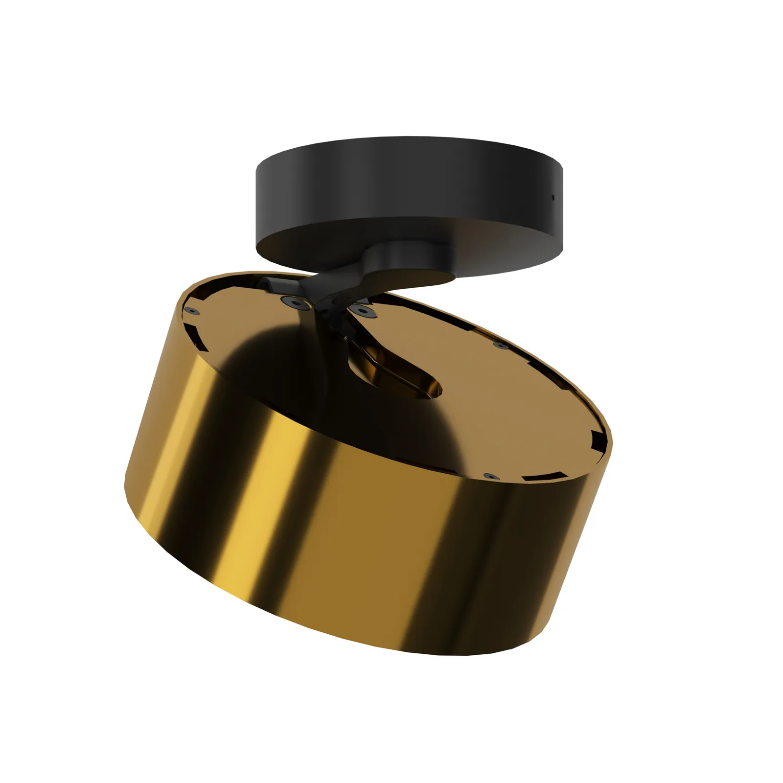 Puk! 120 Move spot LED lente satinata ottone/nero