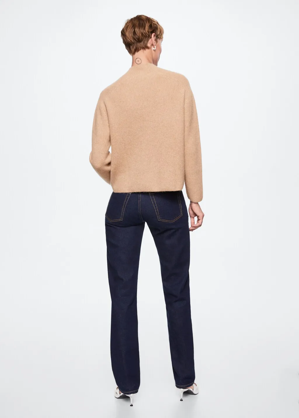 Pullover 100 % cashmere collo perkins