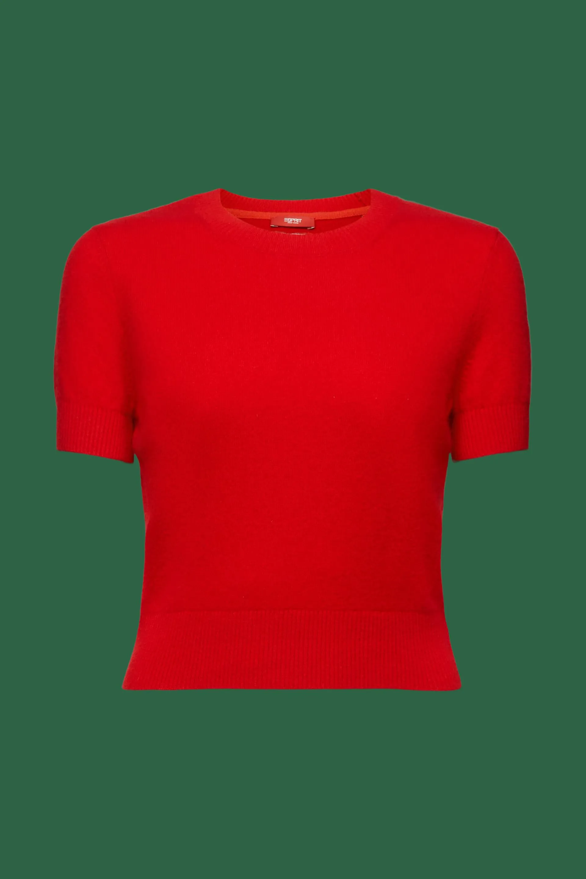 Pullover a maniche corte in cachemire