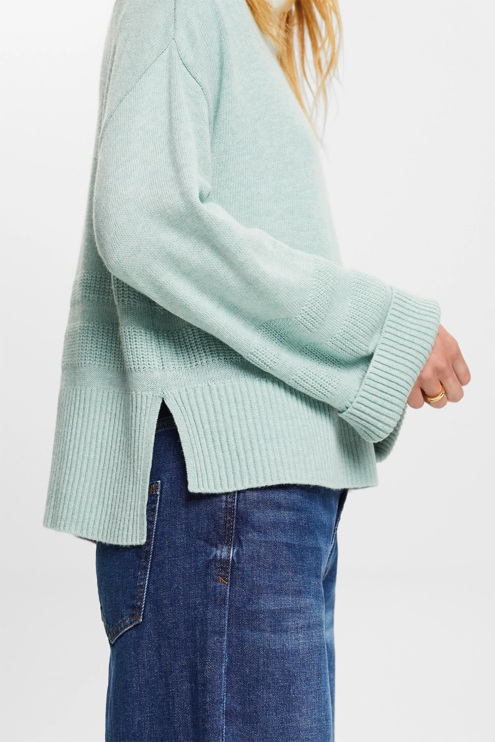 Pullover girocollo squadrato