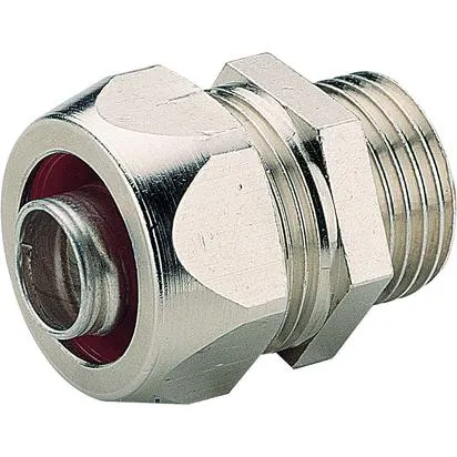 Raccordo Metallico per guidacavi metallo plastici Serie 2000 Metal, Filettatura ISO, Diametro guidacavo interne 26,5mm Filettatu