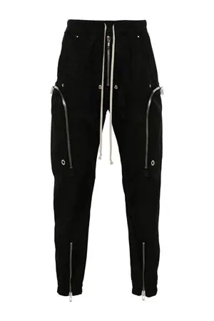 RICK OWENS Abbigliamento,Pantaloni Cargo Bauhaus misto cotone nero 