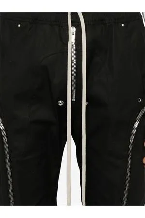 RICK OWENS Abbigliamento,Pantaloni Cargo Bauhaus misto cotone nero 
