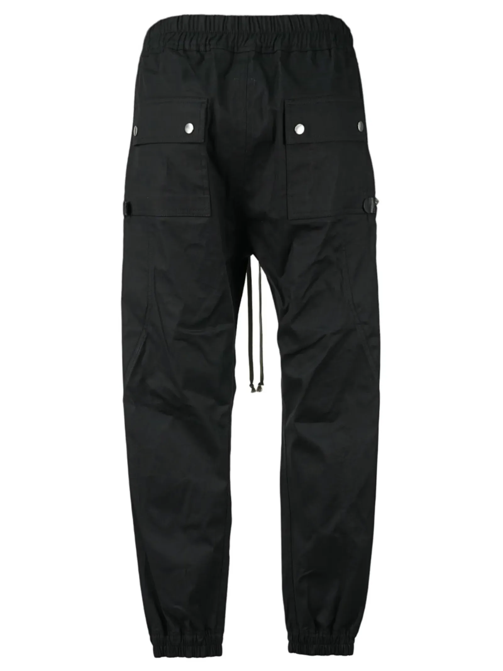 RICK OWENS Abbigliamento,Pantaloni Cargo Bauhaus misto cotone nero 