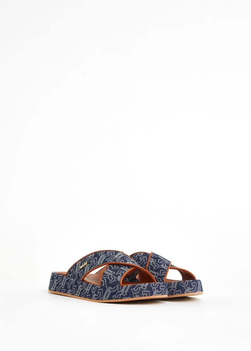 Sabot in tessuto jacquard