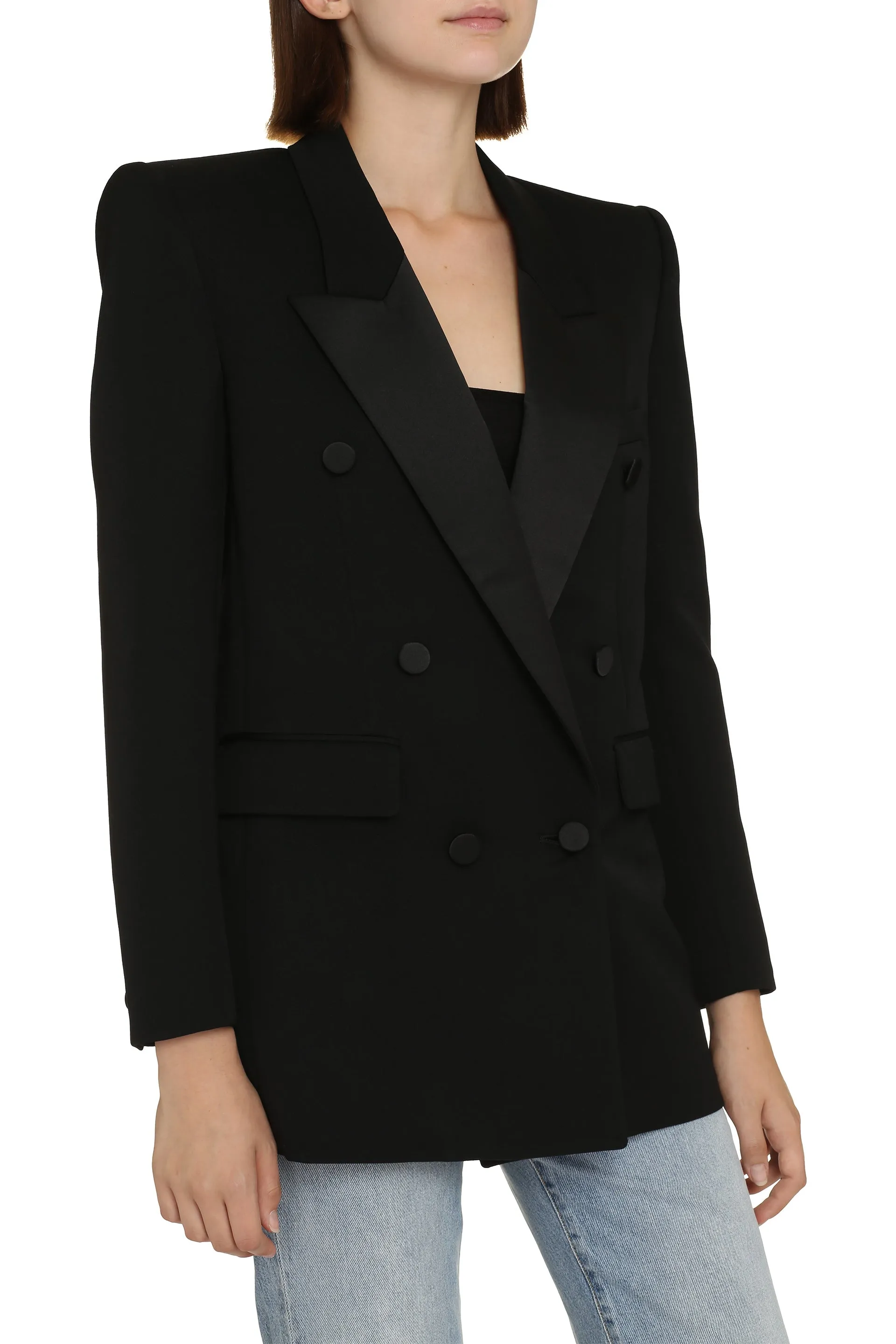 Saint Laurent Giacca doppiopetto in lana