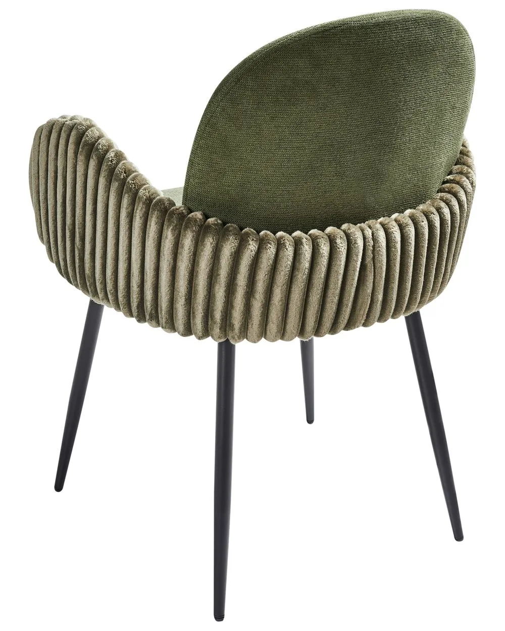 Set of 2 Dining Chairs AMITY Fabric Green