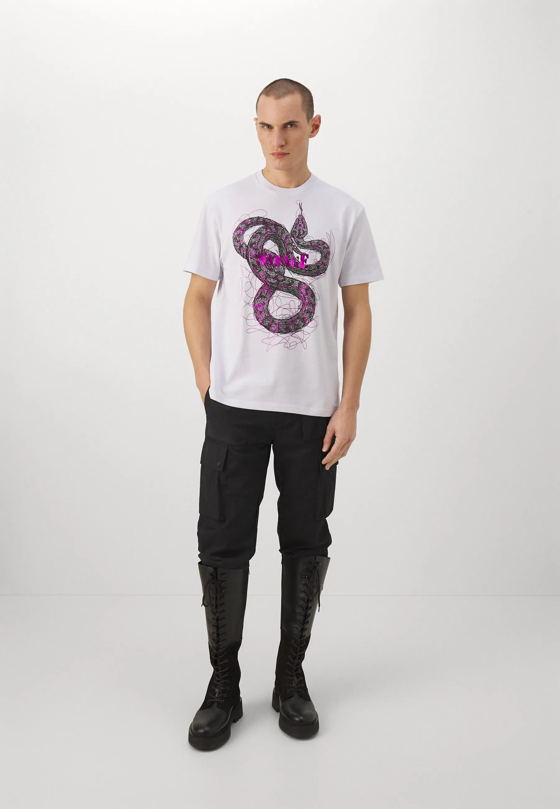SNAKE - T-shirt con stampa