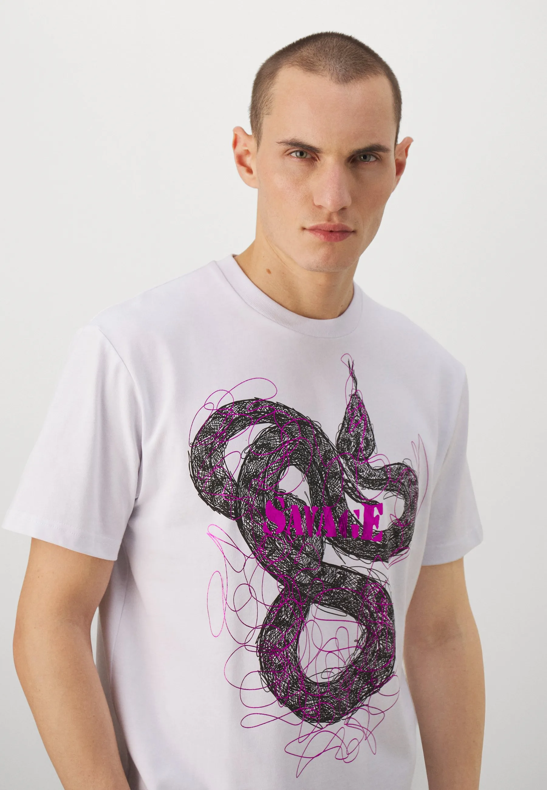SNAKE - T-shirt con stampa