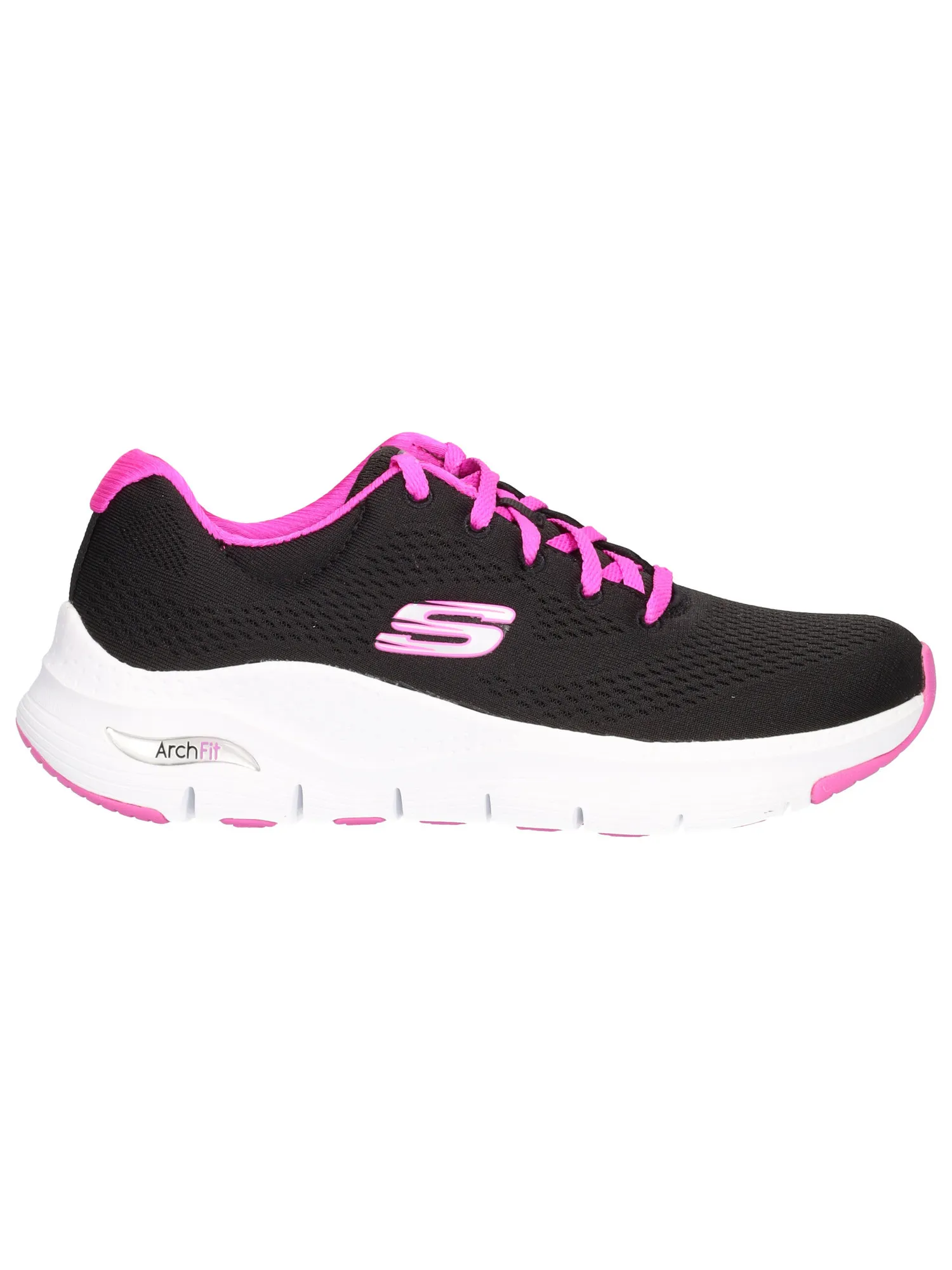Sneaker Skechers ArchFit da donna nera