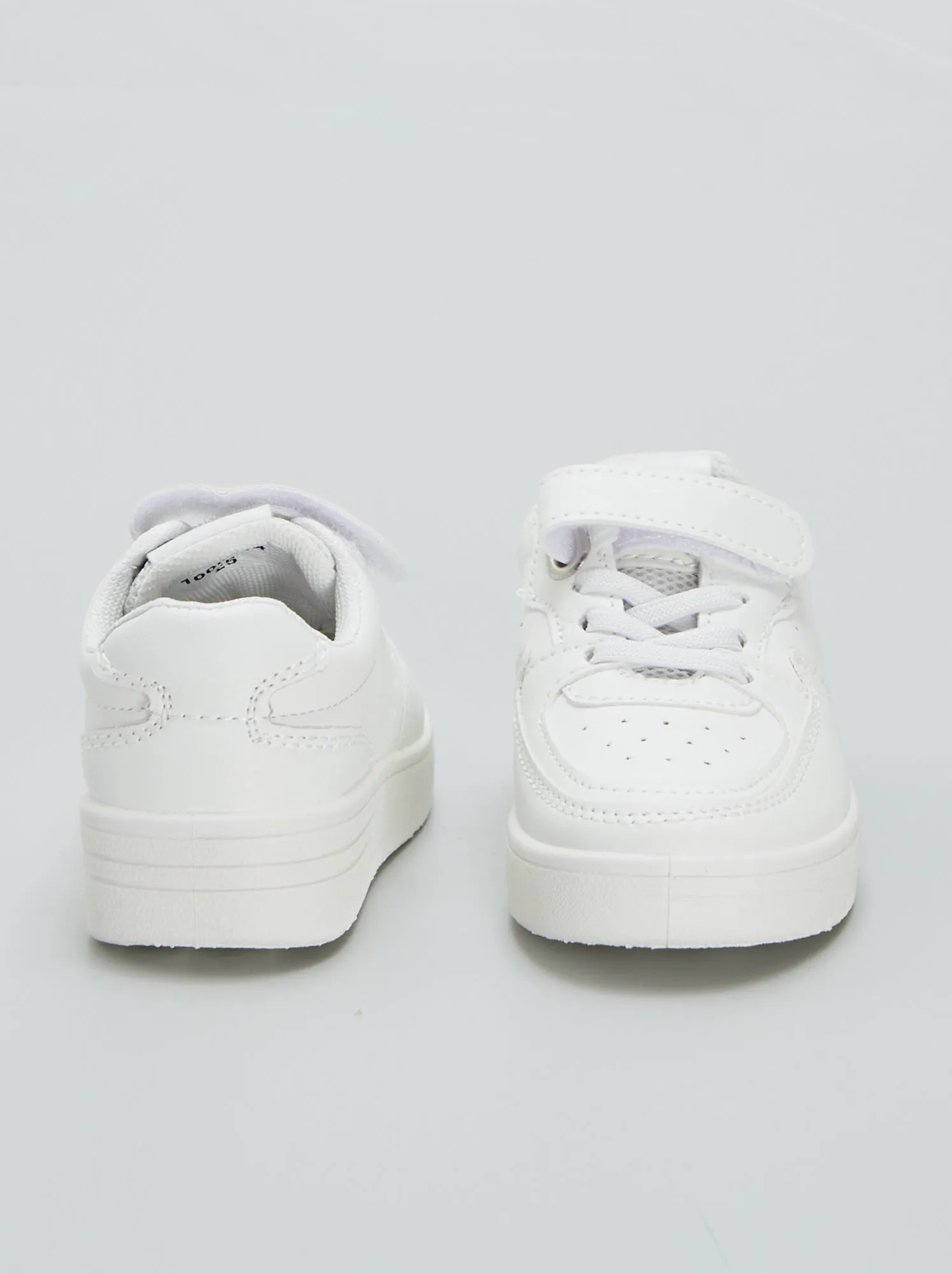 Sneakers basse con strappi e lacci - BIANCO