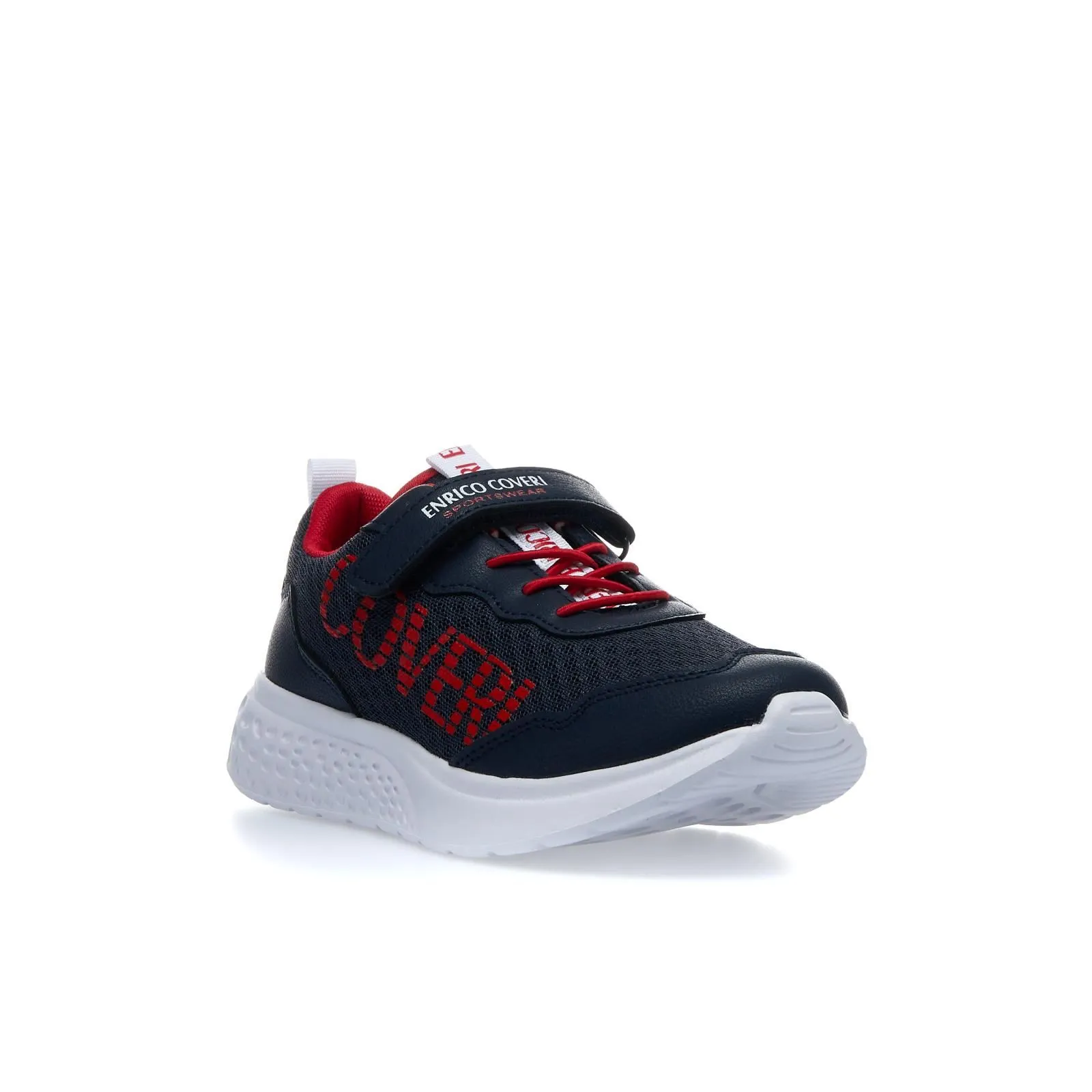 Sneakers blu bicolor in tessuto