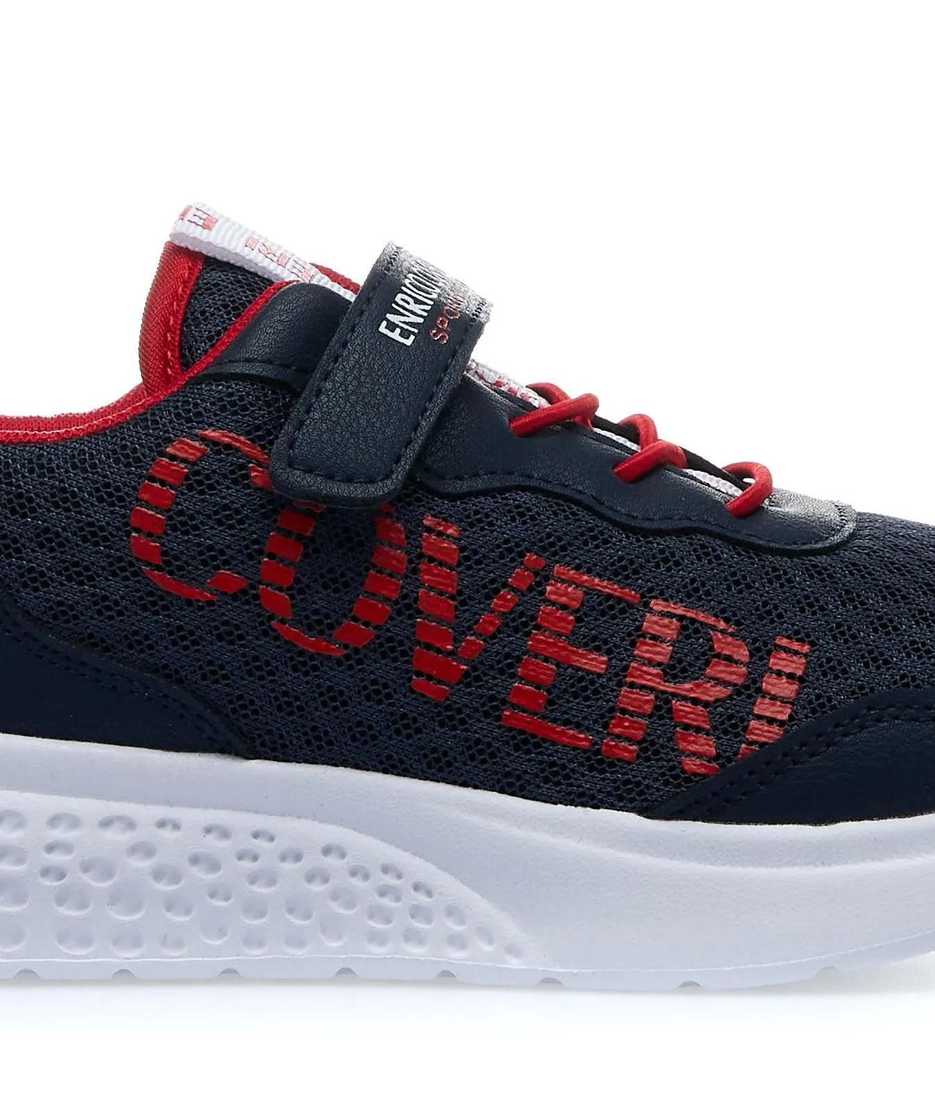 Sneakers blu bicolor in tessuto
