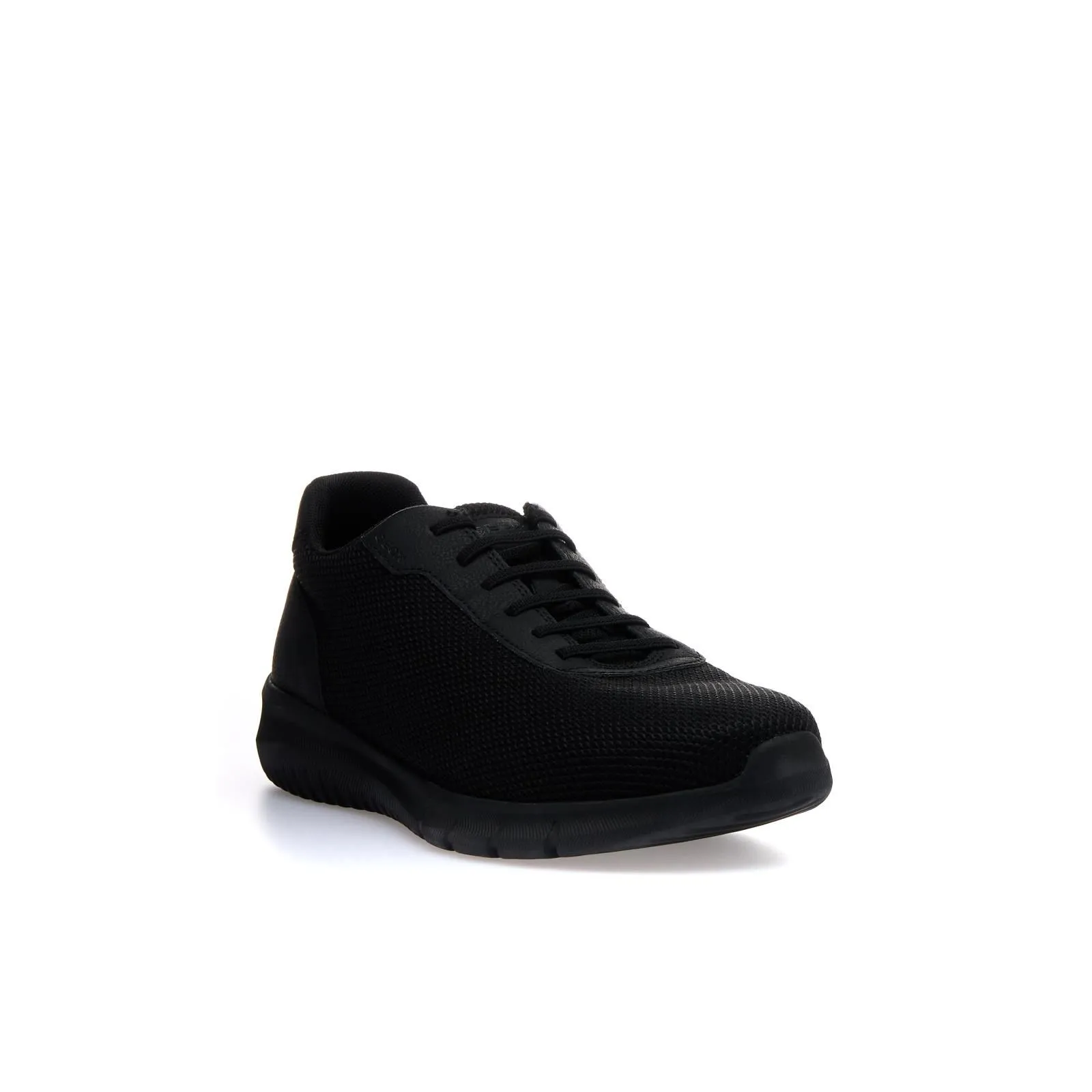 Sneakers nere in tessuto