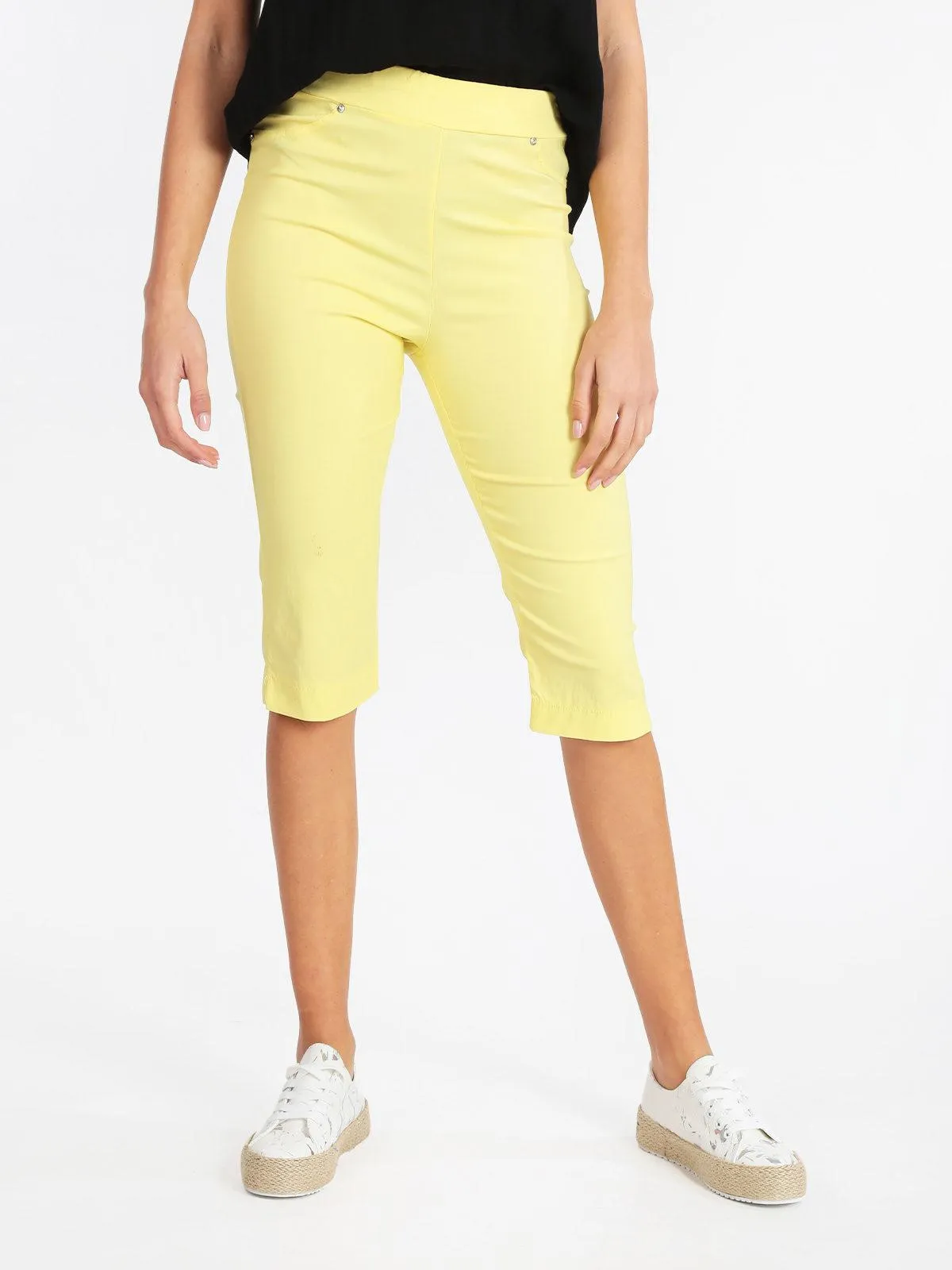 Solada Pantalon capri extensible pour femme