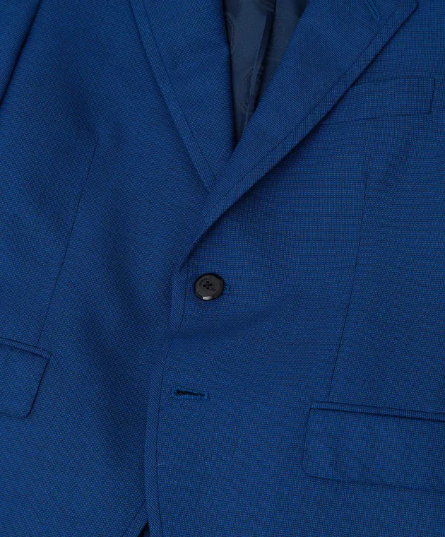 Stefano Ricci Abito in lana blu per bambini Y1SF37190BHC2545