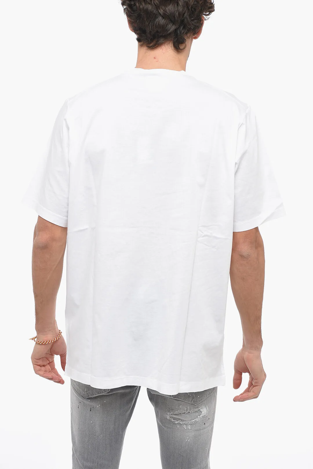 T-Shirt Girocollo Slouch Fit SHARK con Stampa