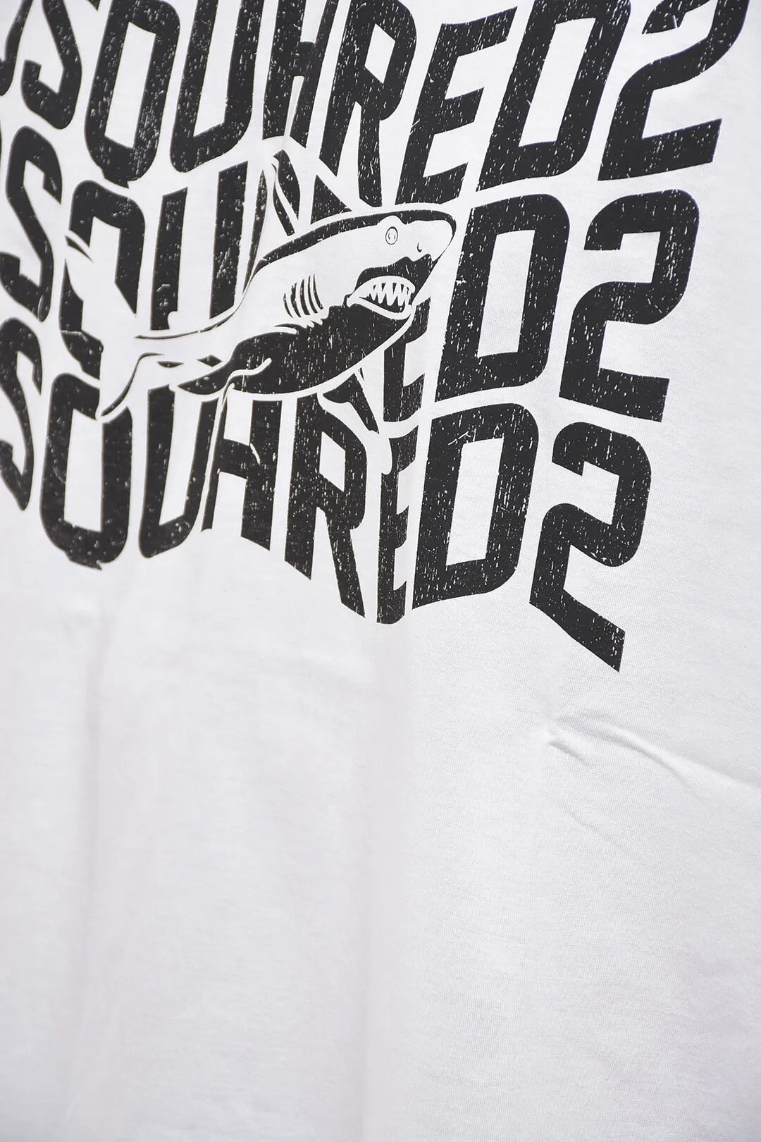 T-Shirt Girocollo Slouch Fit SHARK con Stampa