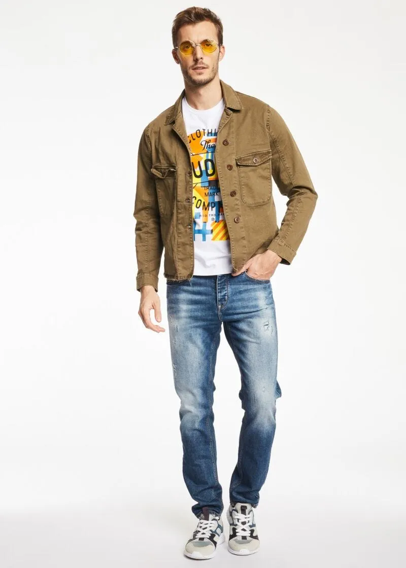 T-shirt in cotone stretch