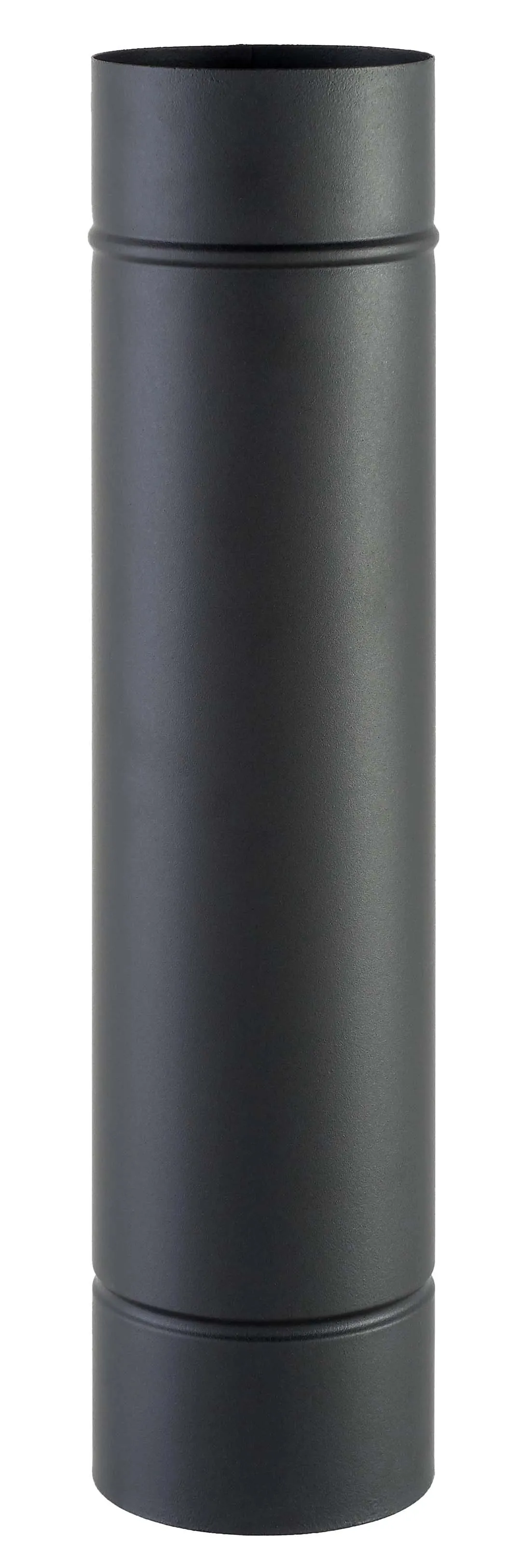 Tubo smaltato lineare porcellanato nero opaco L 50 cm Ø 10 cm