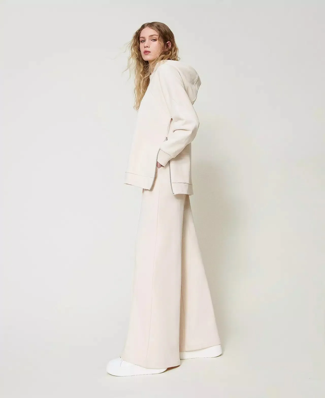 Twinset Milano Pantaloni a palazzo in felpa