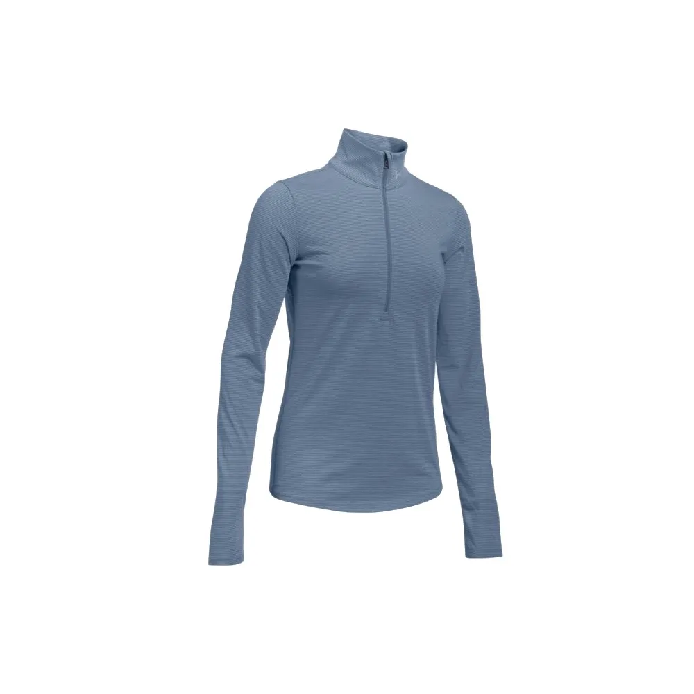 Under Armour T-Shirt Ml Run Streaker 1/2 Zip Aurora Purple Donna