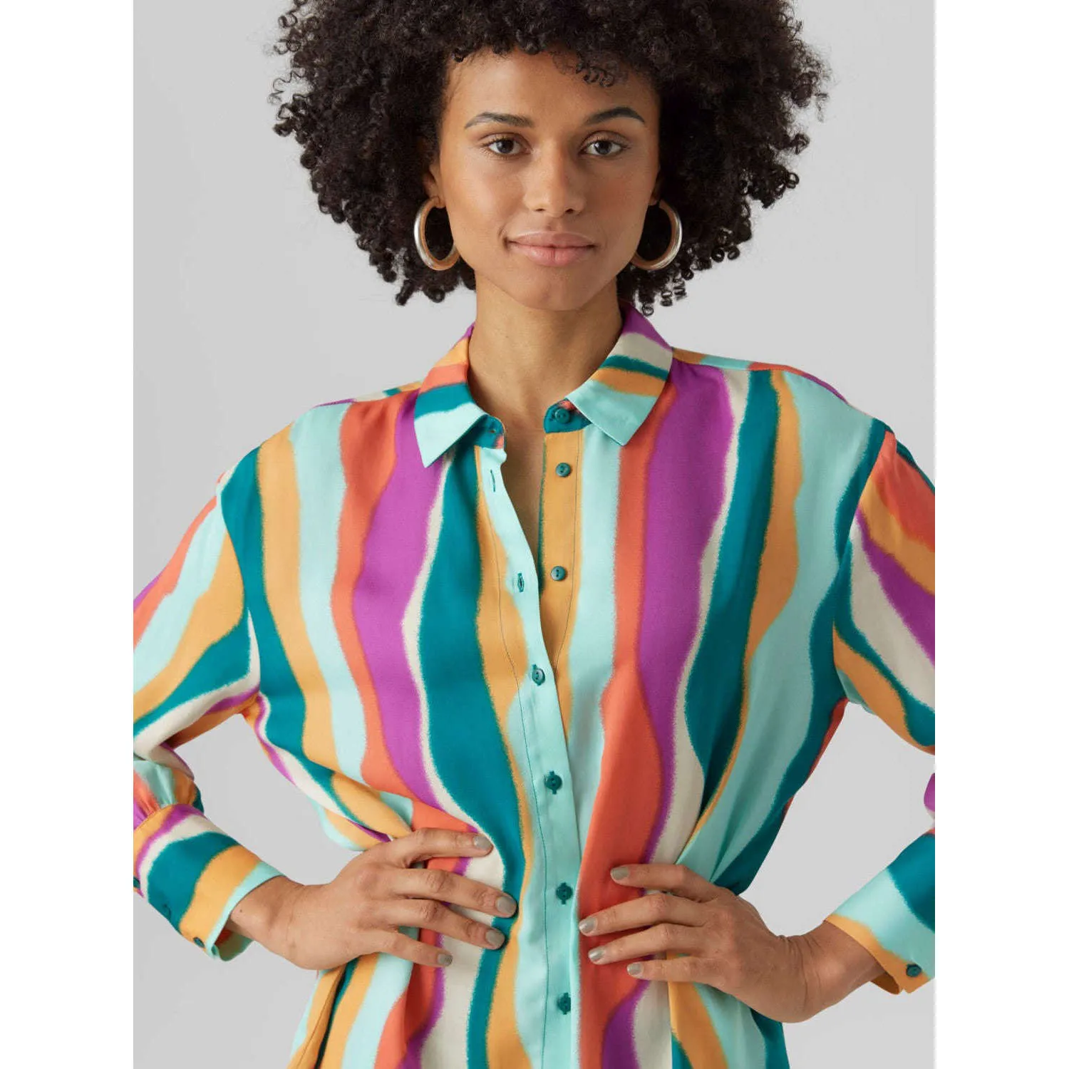 Vero Moda Donna Camicia Tanya Smeraldo 10287318